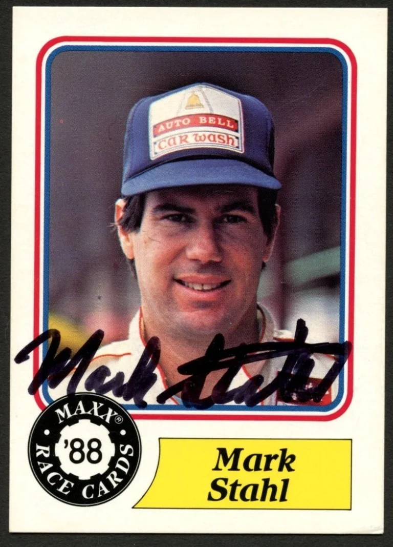 Mark Stahl #71 signed autograph auto 1988 Maxx NASCAR Racing Trading Card