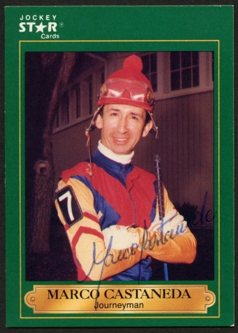 Marco Castaneda #55 signed autograph auto 1991 Horse Jockey Star Trading Card