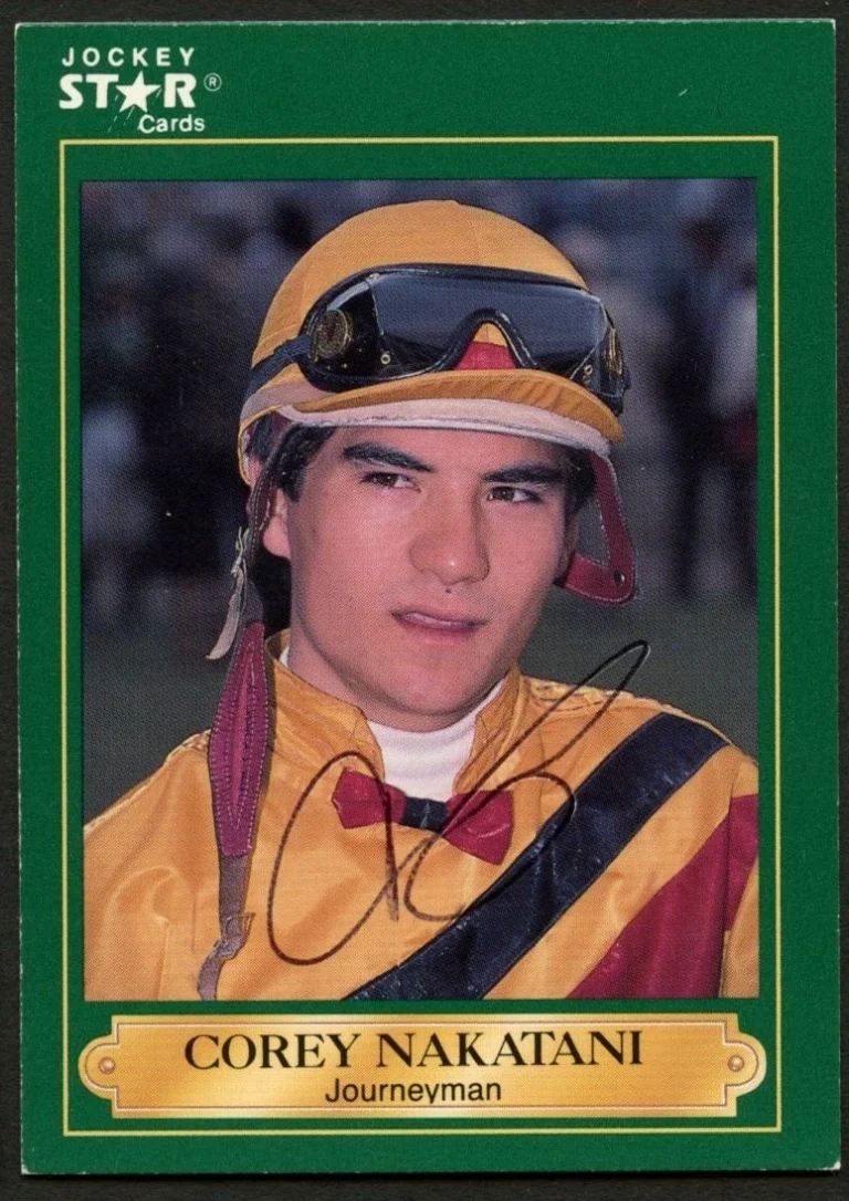 Corey Nakatani #149 signed autograph auto 1991 Horse Jockey Star Trading Card