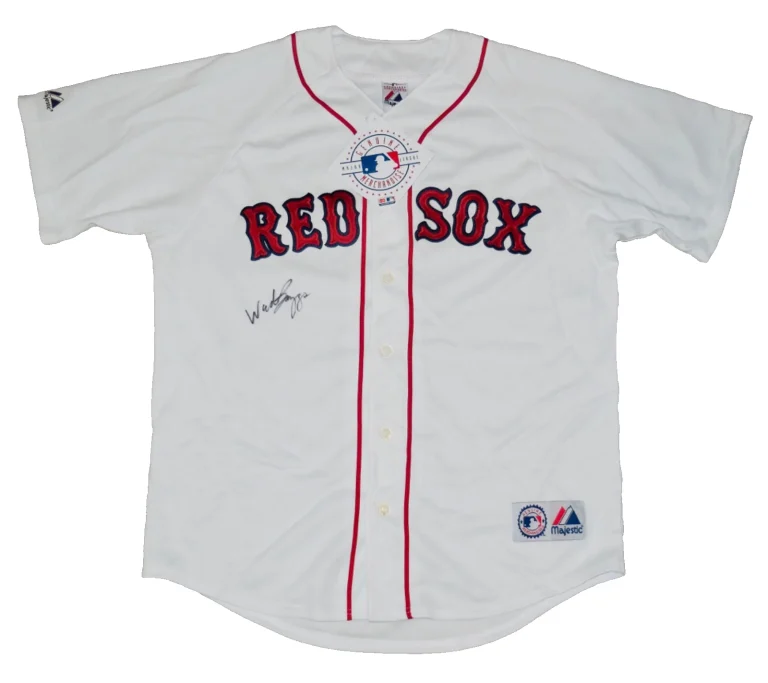 WADE BOGGS AUTOGRAPHED JERSEY (BOSTON RED SOX) - 2005 HALL OF FAME!
