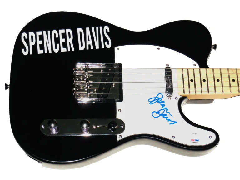 SPENCER DAVIS AUTOGRAPHED ELECTRIC GUITAR (SPENCER DAVIS BAND) - PSA DNA & JSA!