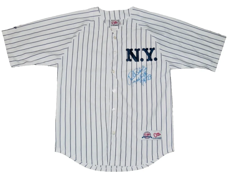 RON BLOMBERG AUTOGRAPHED JERSEY (NEW YORK YANKEES) - 1st DESIGNATED HITTER!