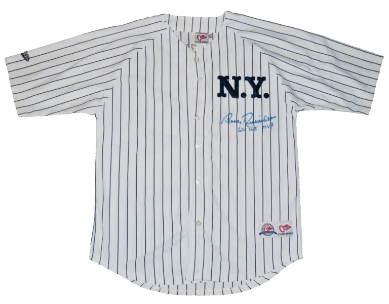 BOBBY RICHARDSON AUTOGRAPHED JERSEY (NEW YORK YANKEES) - 1960 WORLD SERIES MVP!