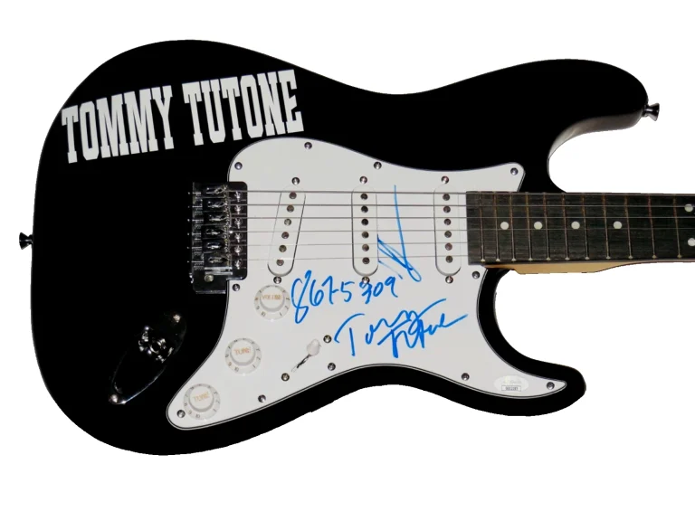 TOMMY TUTONE AUTOGRAPHED ELECTRIC GUITAR (w/ JIM KELLER) - JSA COA!