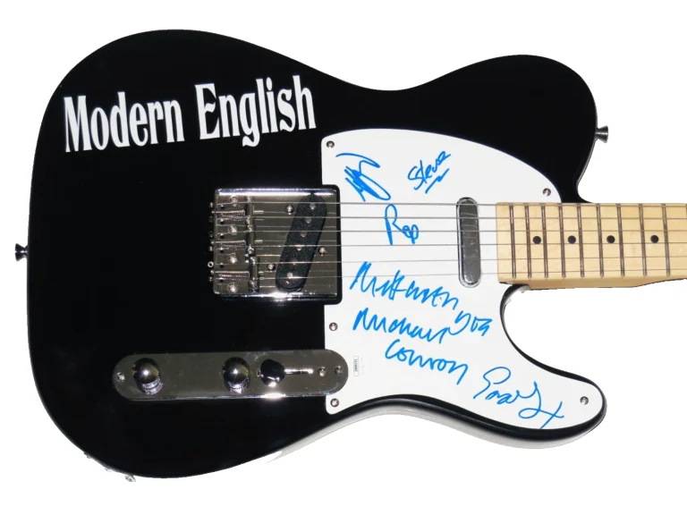MODERN ENGLISH AUTOGRAPHED ELECTRIC GUITAR (5 SIGNATURES) - JSA COA!