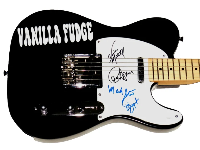 VANILLA FUDGE AUTOGRAPHED ELECTRIC GUITAR (4 SIGNATURES) - JSA COA!