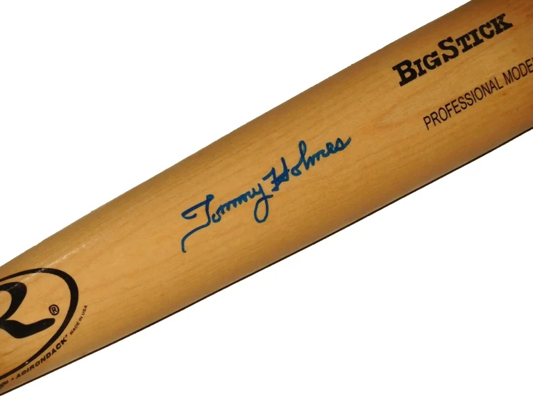 TOMMY HOLMES AUTOGRAPHED RAWLINGS BAT (BOSTON BRAVES) - W/ COA!