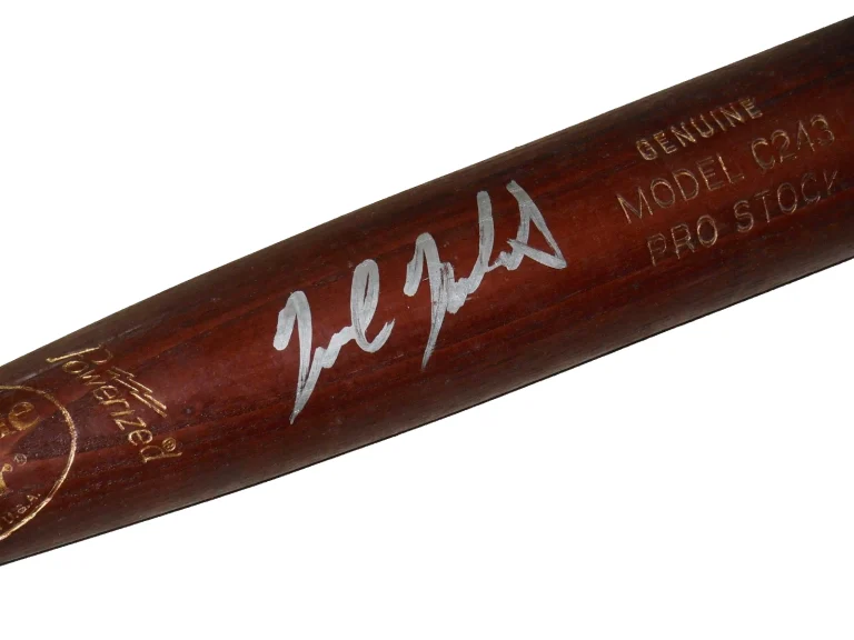 NICK MARKAKIS AUTOGRAPHED BAT (BALTIMORE ORIOLES) - Spring Training Used Bat!