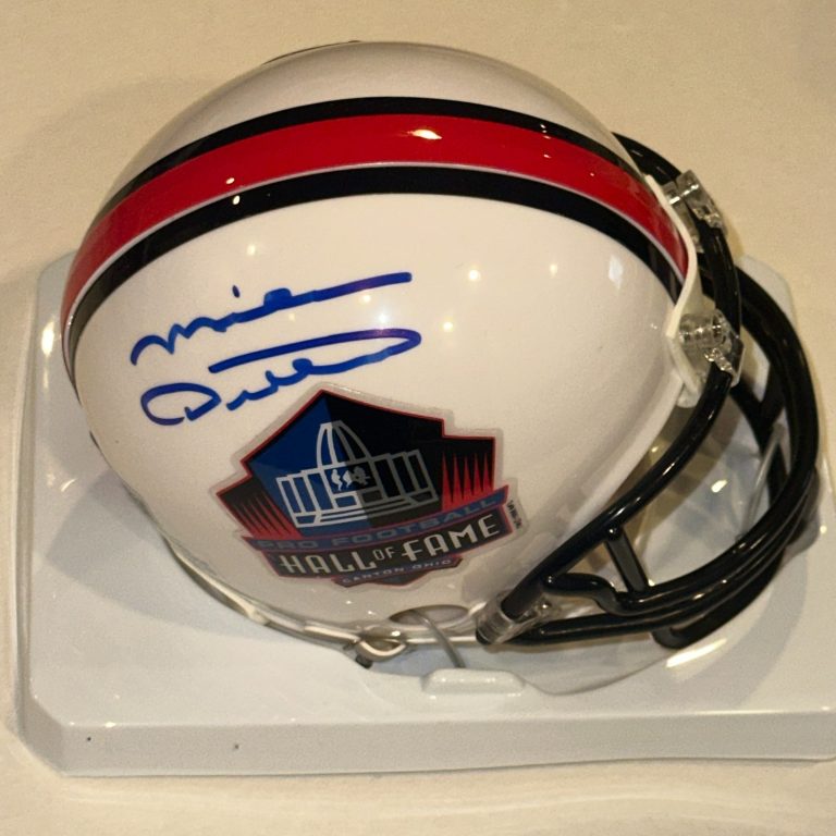 MIKE DITKA (Chicago BEARS) Signed HALL OF FAME VSR4 Mini-helmet Beckett (BAS)
