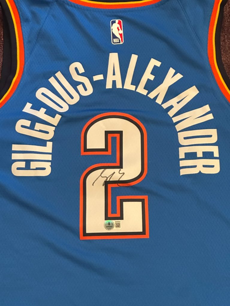 SHAI GILGEOUS-ALEXANDER SGA Signed OKC THUNDER Nike Swingman JERSEY Beckett BAS