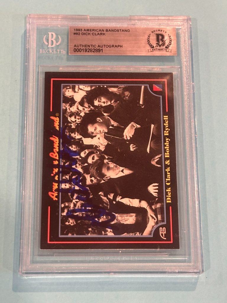 DICK CLARK Signed 1993 AMERICAN BANDSTAND Card #92 Beckett (BAS)