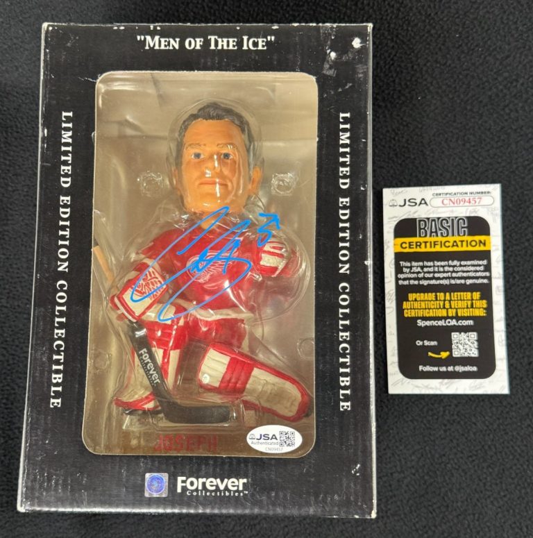 Curtis Joseph Signed Detroit Red Wings Forever Collectible Bobblehead Figure JSA