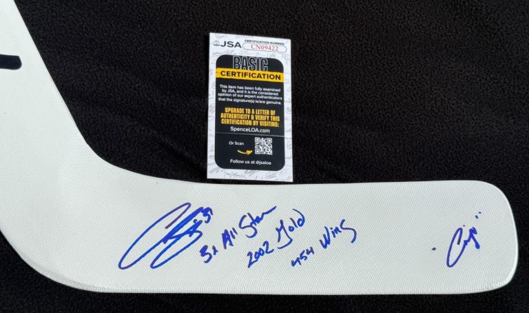 Curtis Joseph Signed 4x Inscribed Toronto Maple Leafs Goalie Stick JSA COA