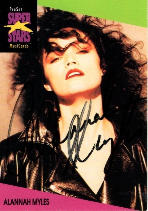 ALANNAH MYLES signed autographed PROSET SUPER STARS MUSICARDS trading card
