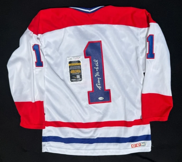 Gerry McNeil Signed Montreal Canadiens CCM M Jersey NWOT JSA COA