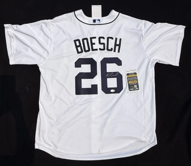 Brennan Boesch Signed Detroit Tigers Nike Jersey Size XL JSA COA