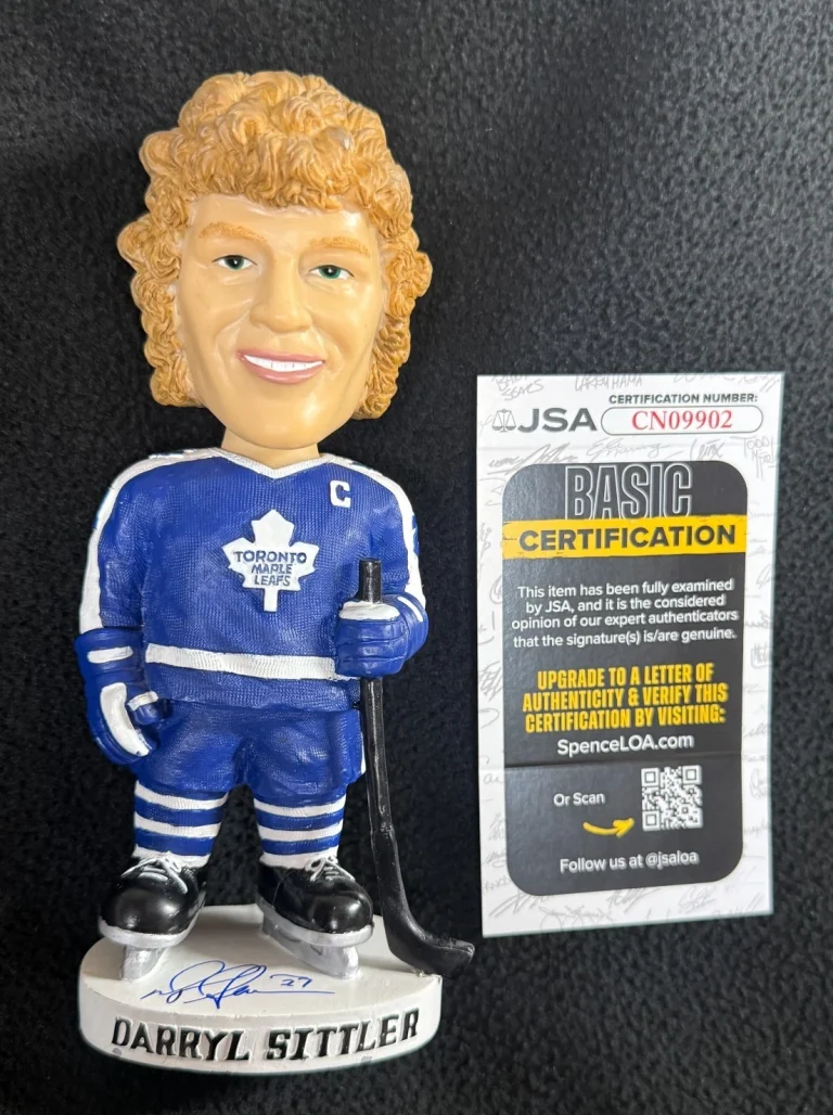 Darryl Sittler Signed Toronto Maple Leafs Bobblehead Figure JSA COA