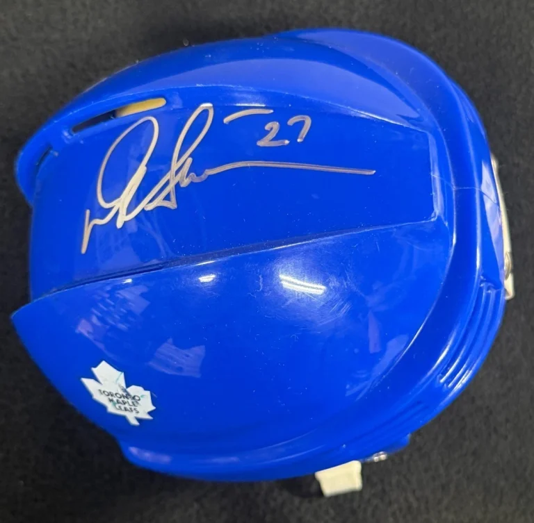 Darryl Sittler Signed Toronto Maple Leafs Mini Helmet JSA COA