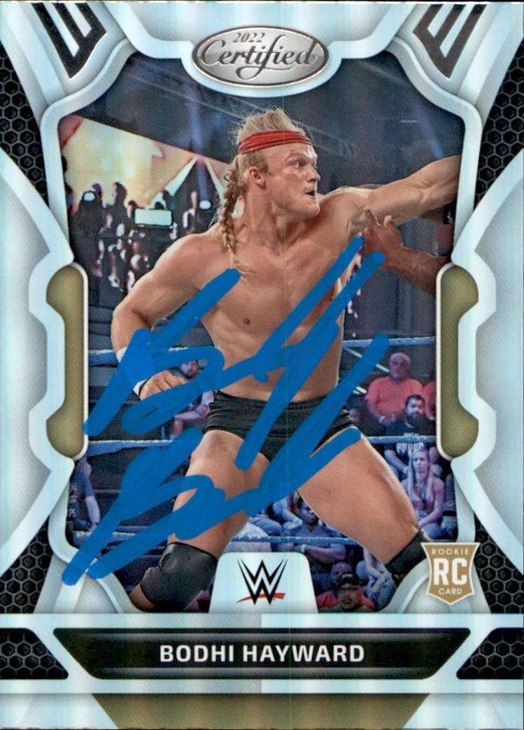 Brady Booker Signed Bodhi Hayward 2022 Panini Chronicles Bronze Card WWE #234