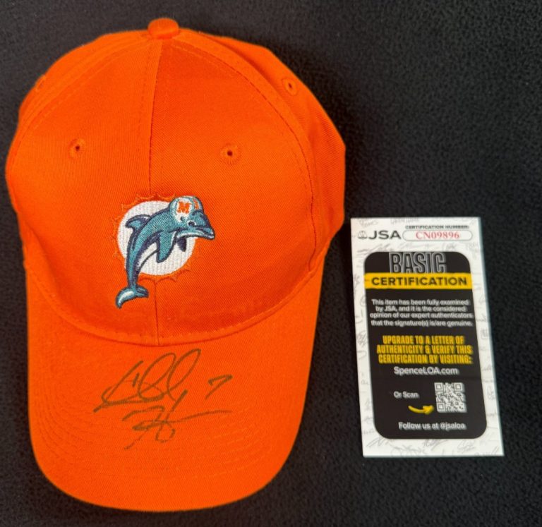 Chad Henne Signed Miami Dolphins Hat JSA COA