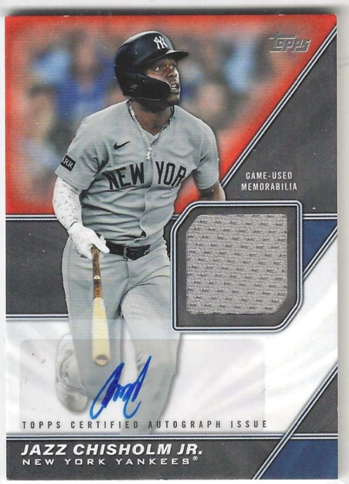 Jazz Chisholm JR. 2026 Topps Certified Auto Material Card MLM2-JCJ Yankees 11/25