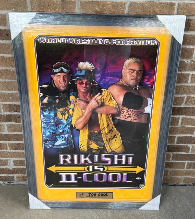 Too Cool Rikishi Scotty 2 Hotty Grandmaster Sexay Signed Framed WWE Poster JSA