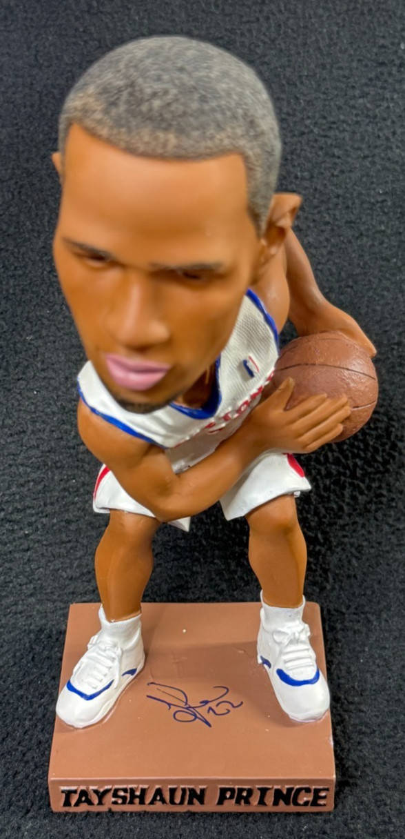Tayshaun Prince Signed Detroit Pistons SGA Bobblehead Figure JSA COA