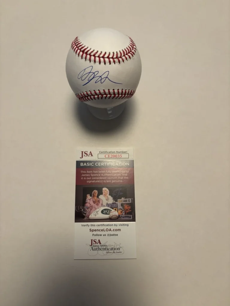 Dylan Crews Signed Official Major League Baseball Washington Nationals Jsa Coa