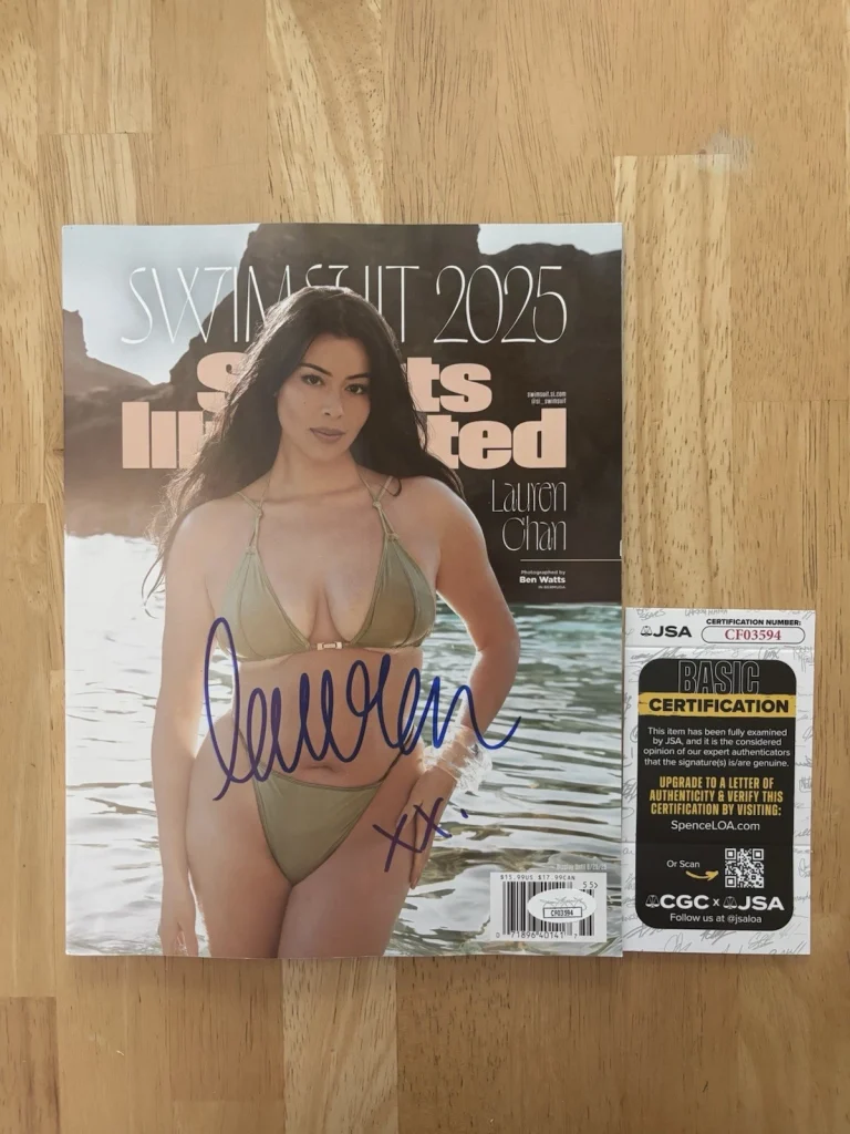 Lauren Chan Signed Sports Illustrated Full Magazine SI Swimsuit 2025 Sexy JSA