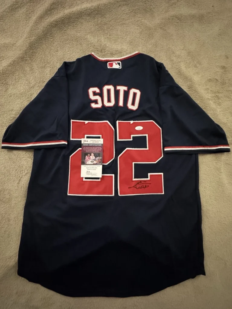 Juan Soto SIGNED Washington Nationals Jersey w/ JSA COA
