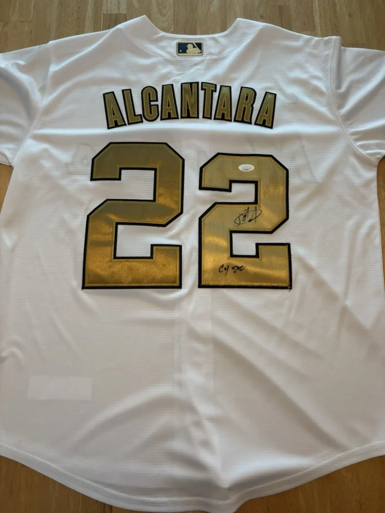 Sandy Alcantara Signed Autographed 2022 All Star Jersey With Inscription JSA Coa