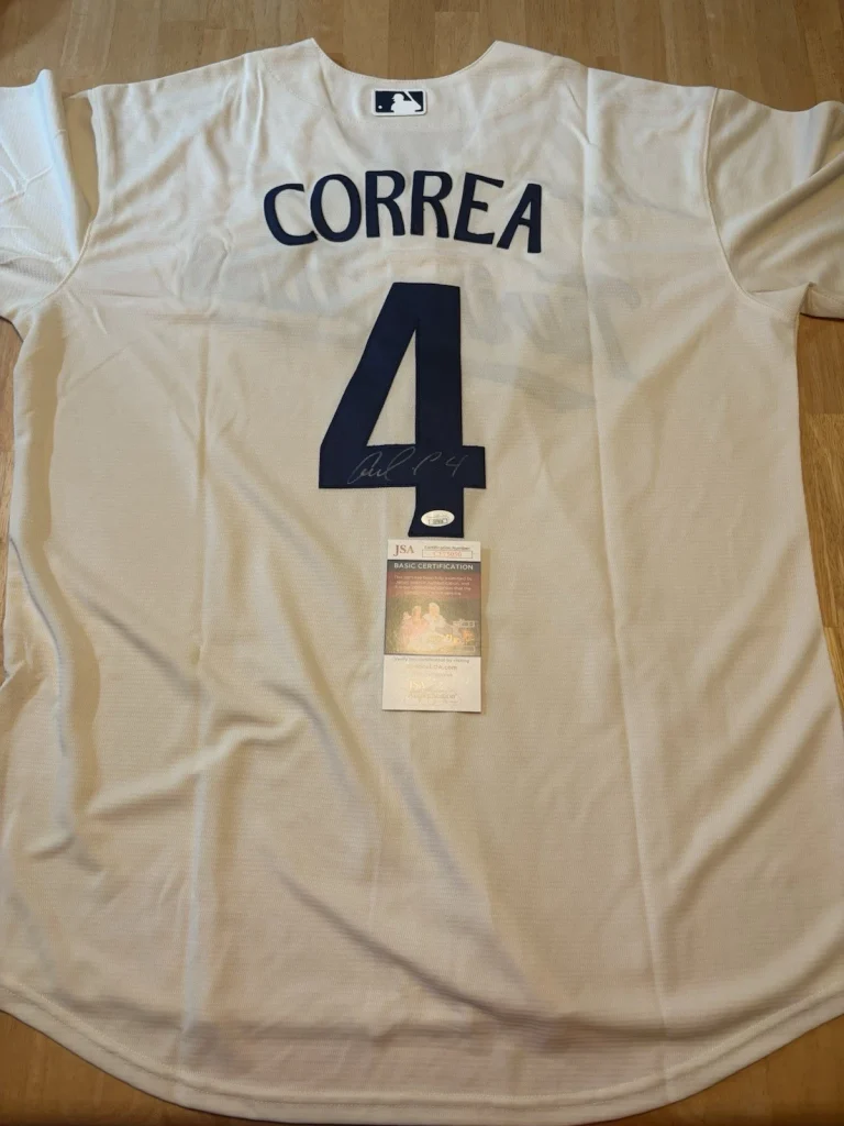 Carlos Correa Signed  Autographed Minnesota Twins Jersey Jsa Coa