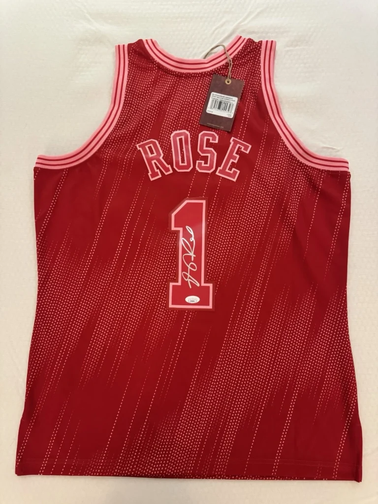 Derrick Rose Chicago Bulls Signed Mitchell & Ness Swingman Authentic JSA COA