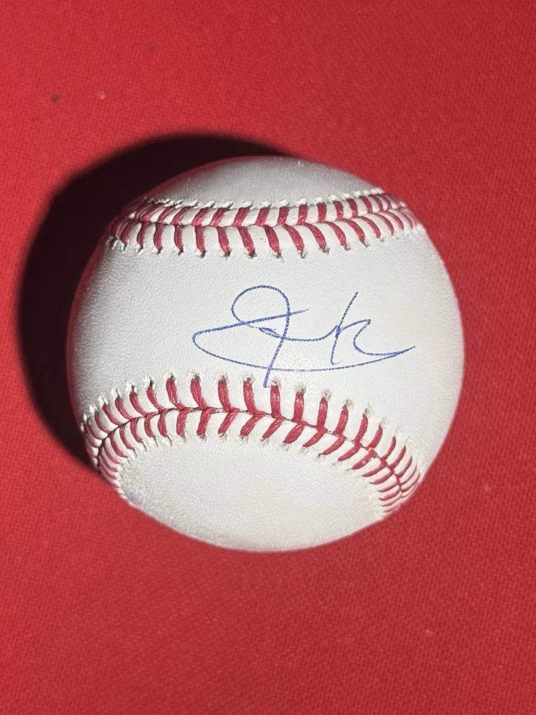 Jeremy Renner Actor Signed Baseball Marvel Hawkeye JSA COA