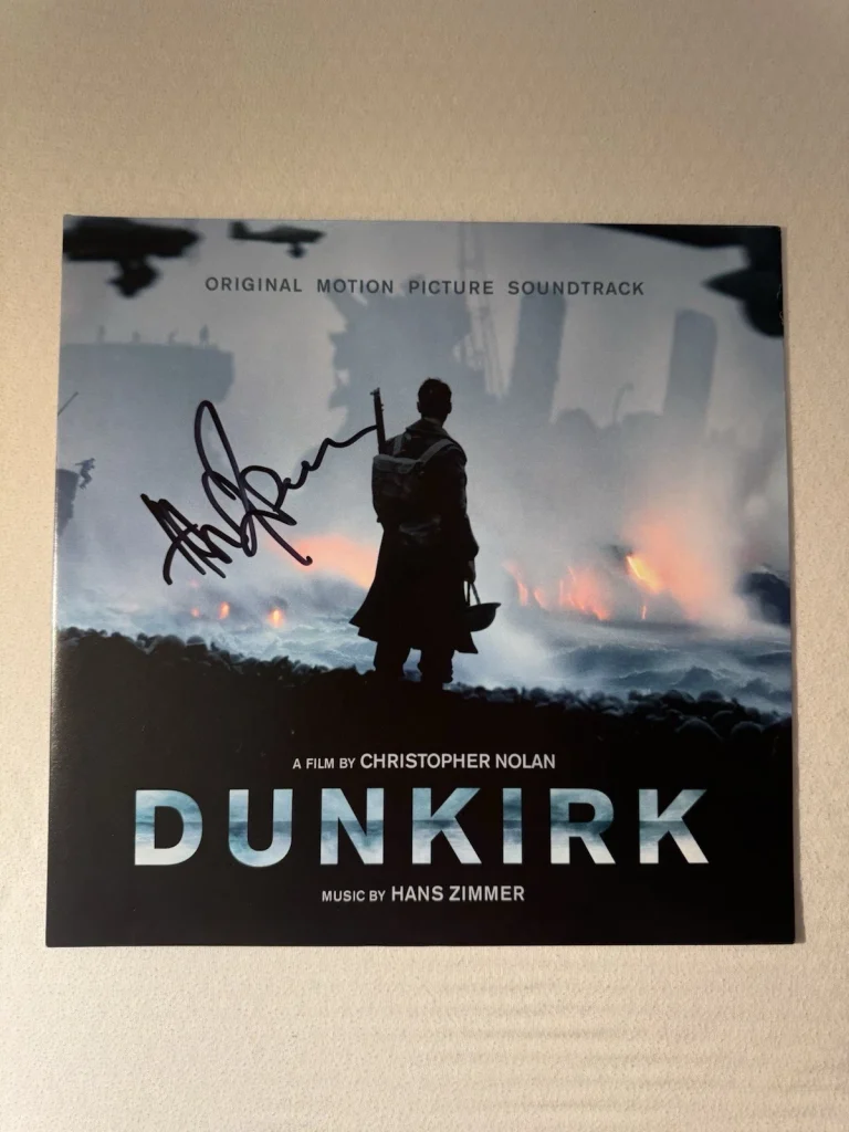 HANS ZIMMER SIGNED DUNKIRK VINYL LEGENDARY COMPOSER BECKETT BAS COA