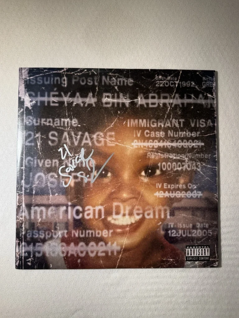 21 Savage Rapper Signed American Dream Vinyl Record Redrum Beckett