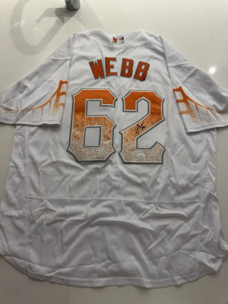 Logan Webb San Francisco Giants Signed Jersey Star JSA COA