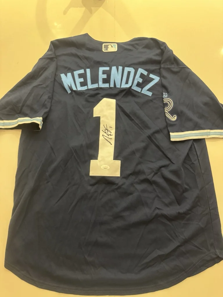 MJ Melendez Kansas City Royals Signed Jersey JSA COA