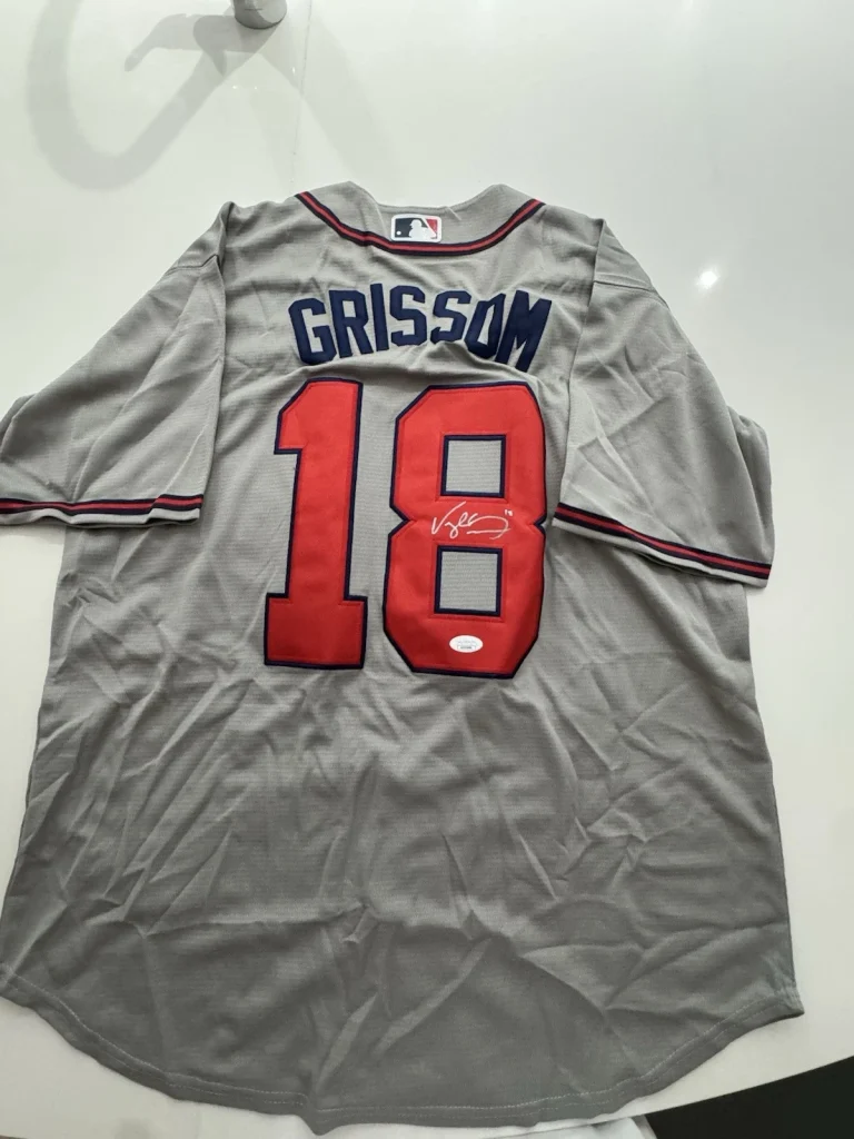 Vaughn Grissom Atlanta Braves Signed Jersey JSA COA