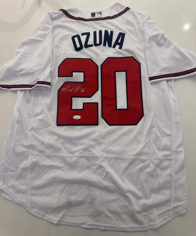Marcell Ozuna Atlanta Braves Autographed Jersey JSA COA