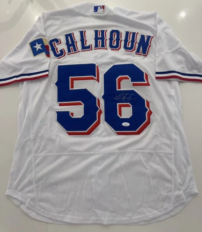 Kole Calhoun Texas Rangers Autographed Jersey JSA COA