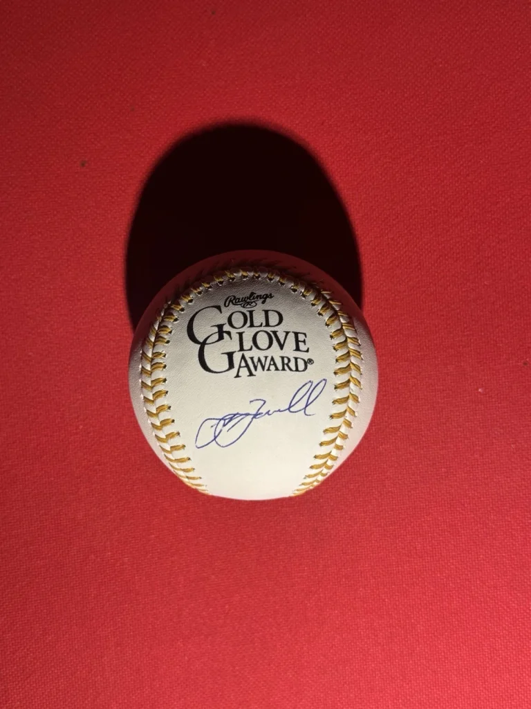 Jeff Bagwell Signed Official Gold Glove Award Baseball Autograph Astros JSA COA