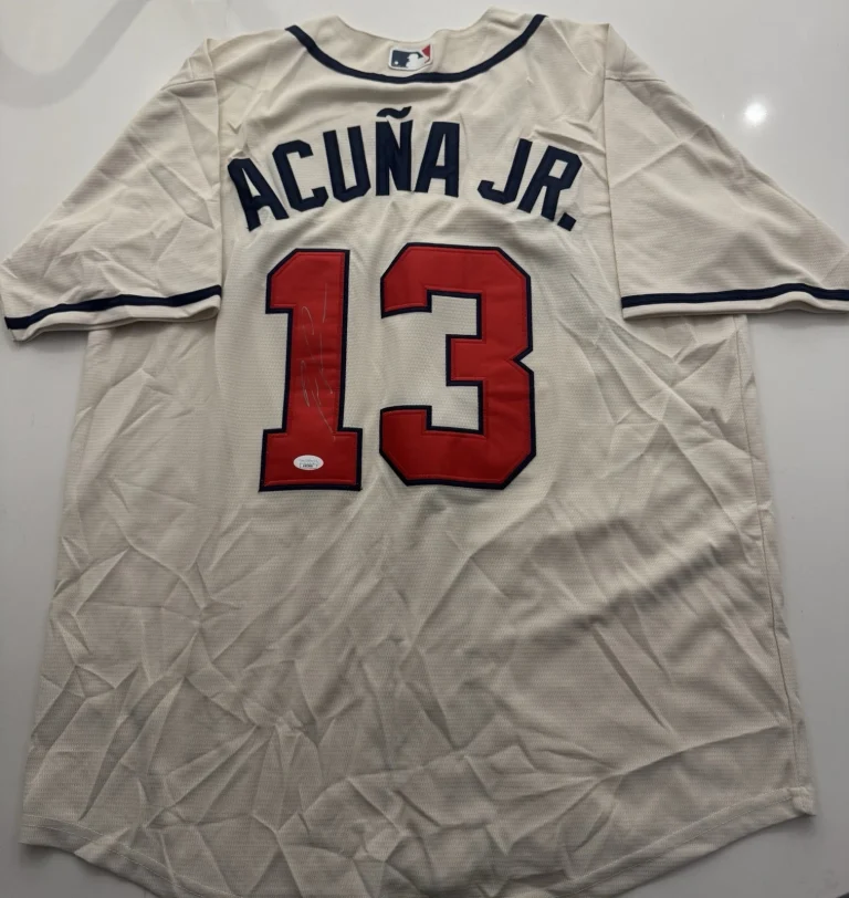 Ronald Acuna Jr Atlanta Braves Autographed Jersey JSA COA