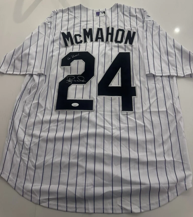 Ryan McMahon Colorado Rockies Autographed Jersey Inscribed Go Rockies JSA COA
