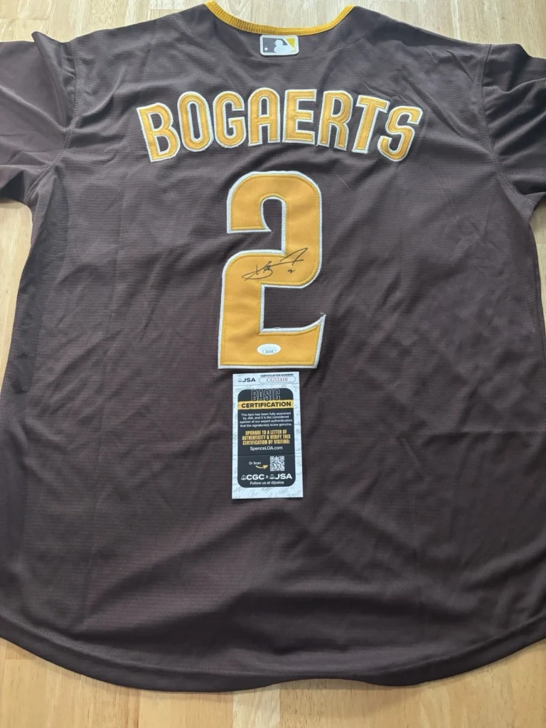 Xander Bogaerts Signed Autographed San Diego Padres Jersey. JSA Coa