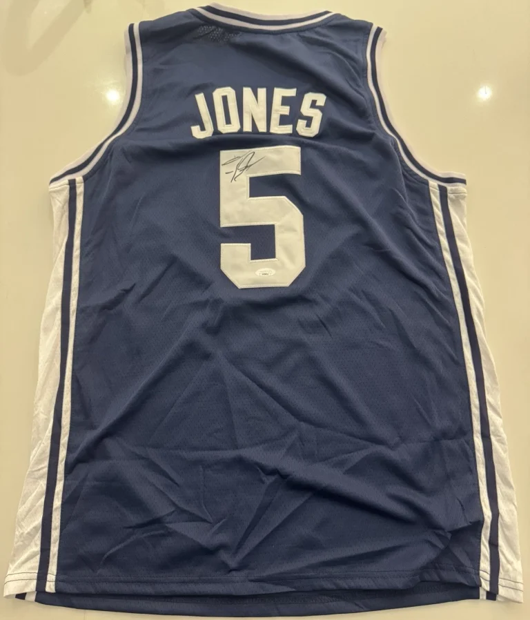 Tyus Jones Duke Blue Devils Autographed NCAA Jersey JSA COA