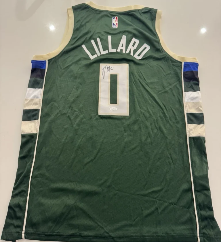 Damian Lillard Milwaukee Bucks Autographed Jersey Star JSA COA