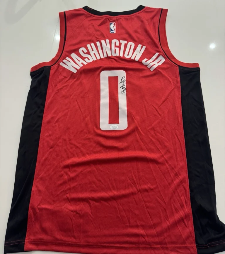 Tyty Washington Jr Houston Rockets Autographed Jersey JSA COA