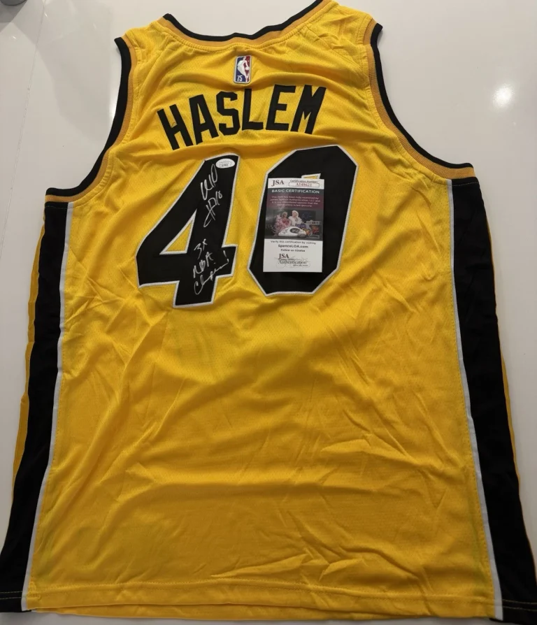 Udonis Haslem Miami Heat Autographed Jersey With Inscription JSA COA