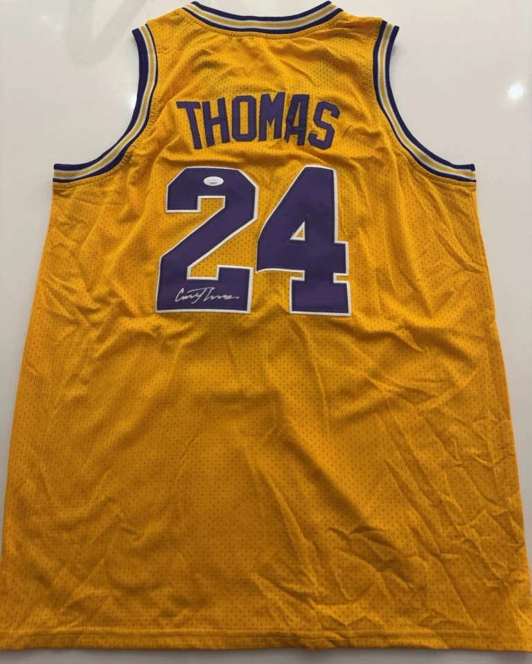 Cameron Thomas LSU Tigers Autographed Jersey Nets Star JSA COA